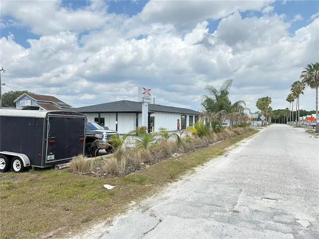 a view of a house with a patio