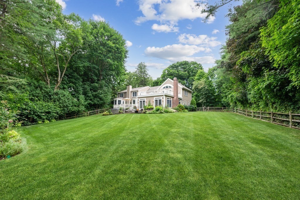 758 South Street Needham, MA 02492 - Photo 29 of 30 a view of a house with backyard and garden