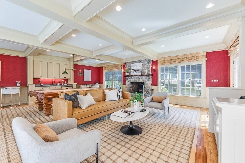 758 South Street Needham, MA 02492 - Photo 3 of 30 a living room with furniture kitchen view and a large window