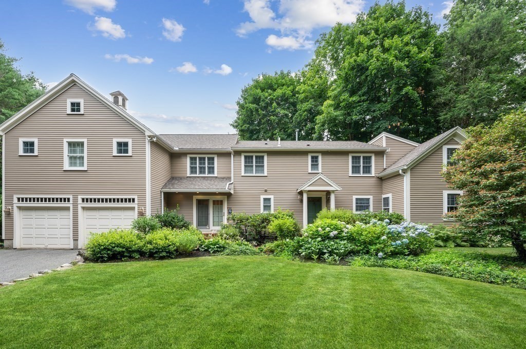 758 South Street Needham, MA 02492 - Photo 6 of 30 a front view of a house with a yard