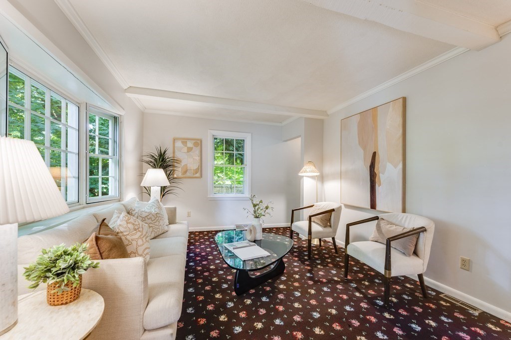758 South Street Needham, MA 02492 - Photo 8 of 30 a living room with furniture and wooden floor