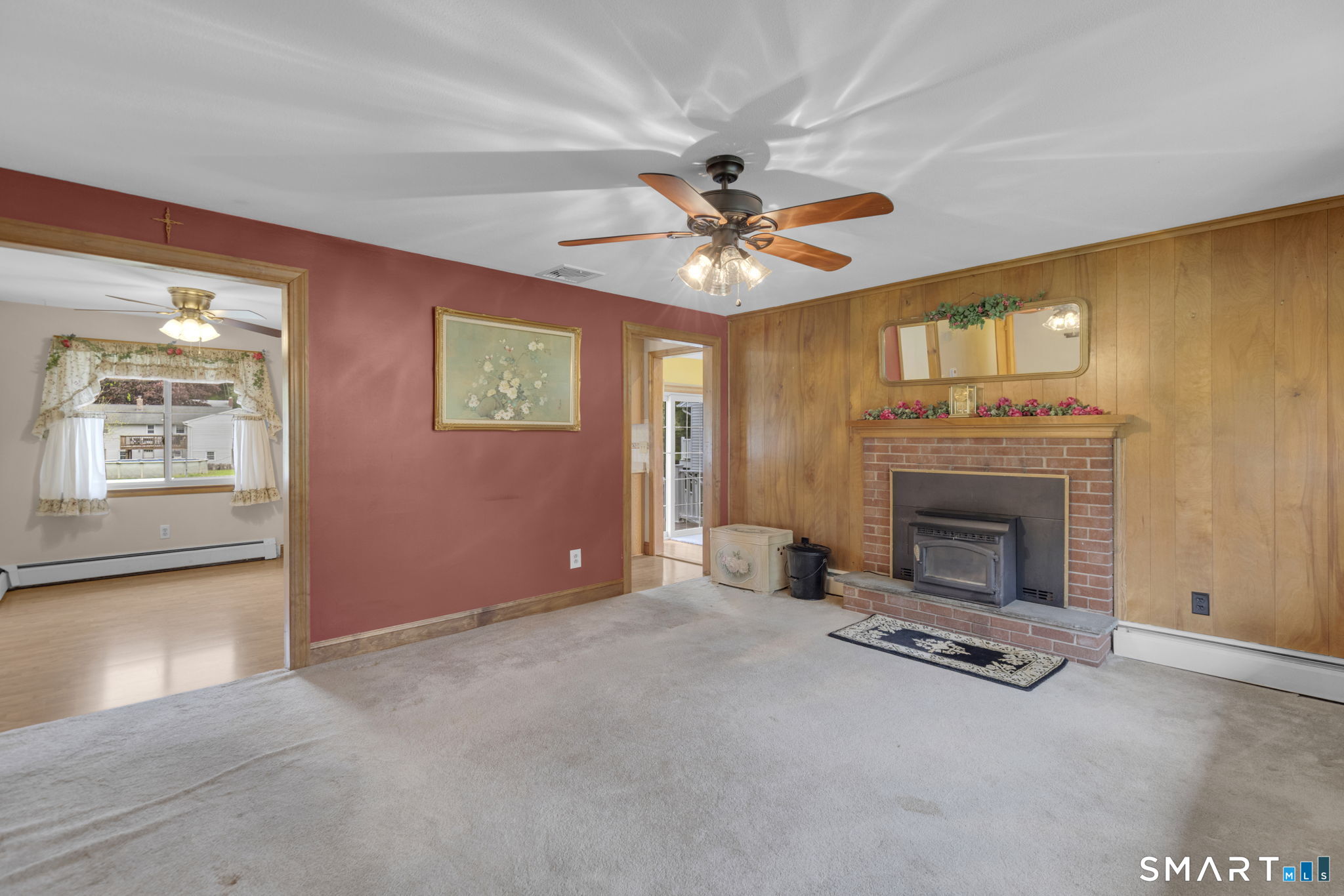 102 Wayne Lane Meriden, CT 06450 - Photo 4 of 36 a living room with furniture and a fireplace