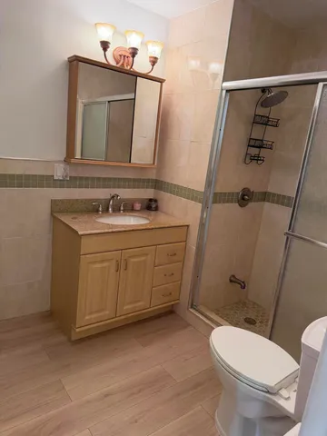 a view of a room with rack on the wall