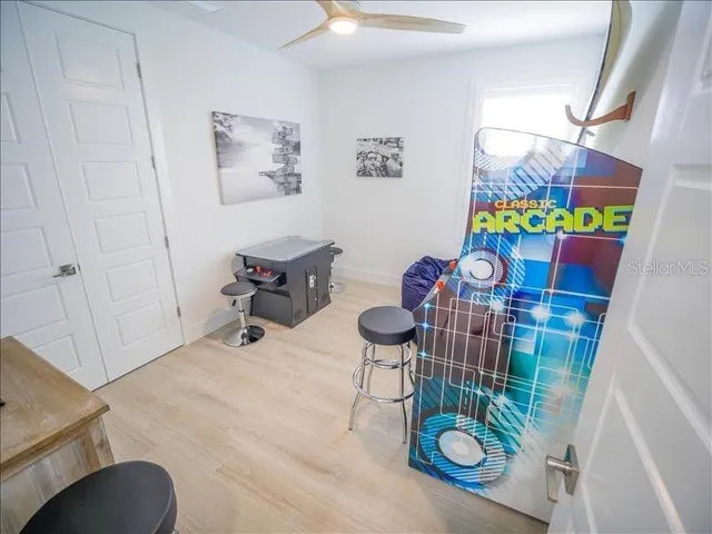 a room with furniture and a rug