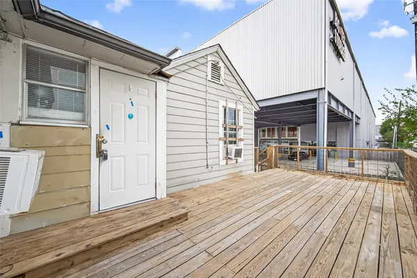 a view of a house with wooden floor