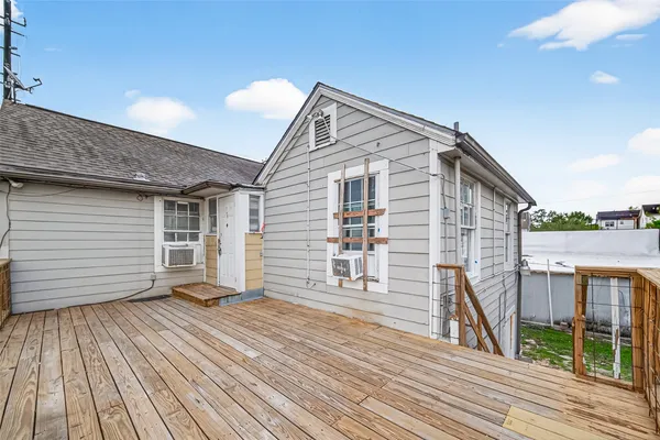 a view of a house with a deck
