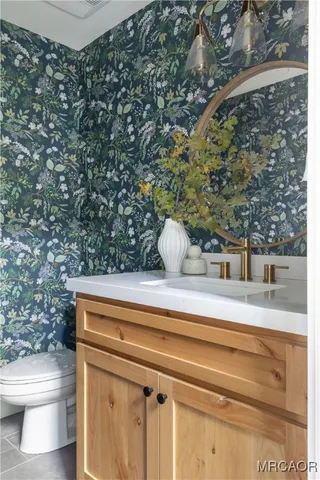 a bathroom with a toilet and a sink