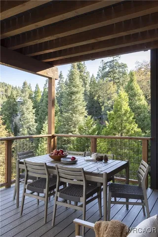 a view of a outdoor seating area with furniture