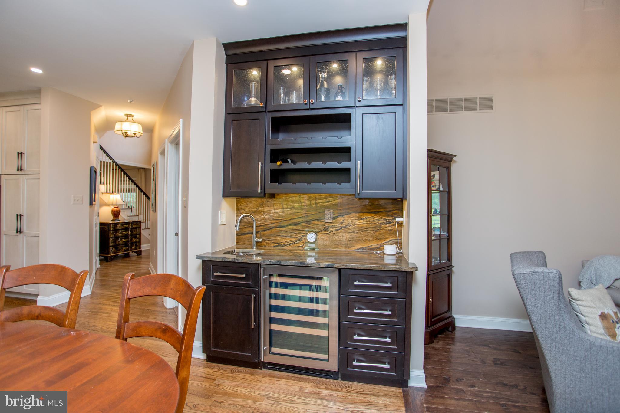 3879 Charter Club Drive Doylestown, PA 18902 - Photo 23 of 54 Cabinets with bar sink & wine refrigerator