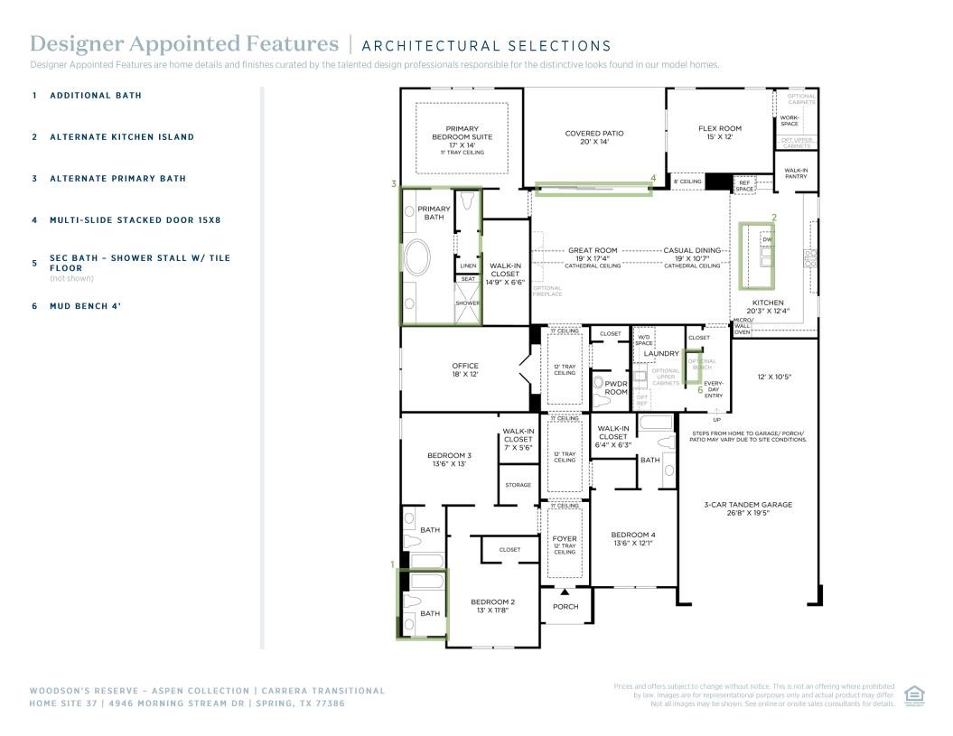 4946 Morning Strm Drive Spring, TX 77386 - Photo 12 of 12 Floor plan
