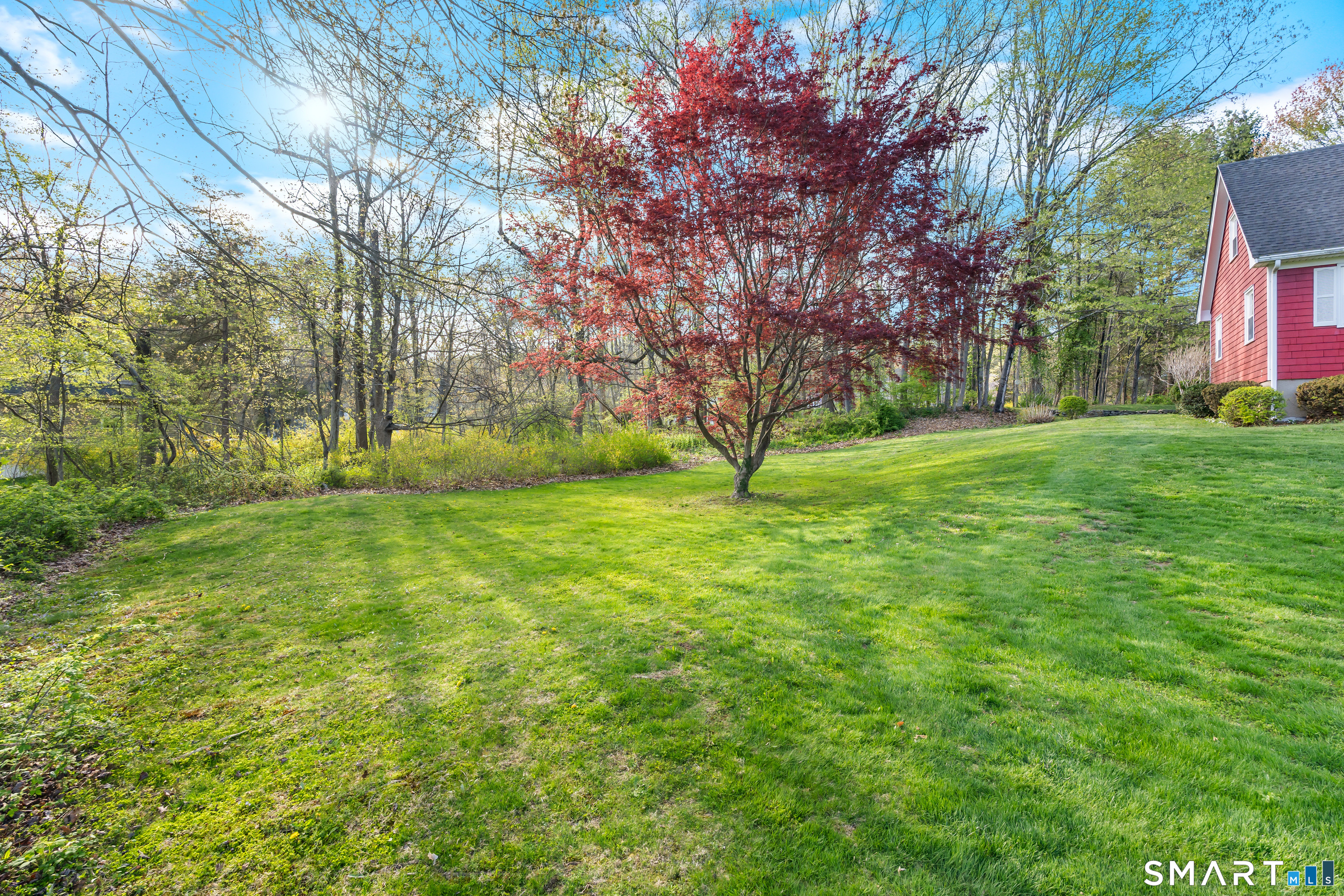 27 Valley Road Shelton, CT 06484 - Photo 26 of 32 a view of a backyard with large trees