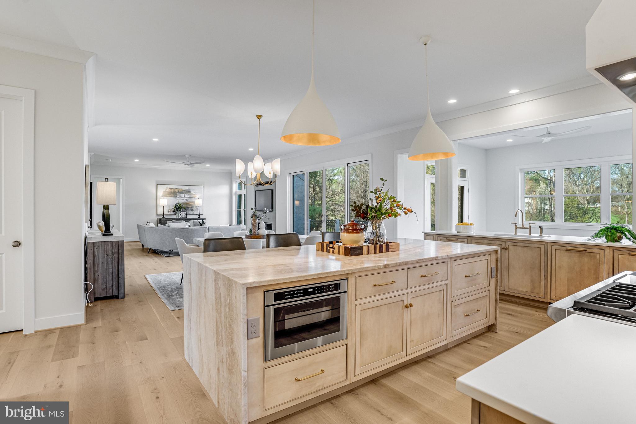 1002 Springvale Road Great Falls, VA 22066 - Photo 48 of 114 a kitchen with stainless steel appliances granite countertop a stove and cabinets