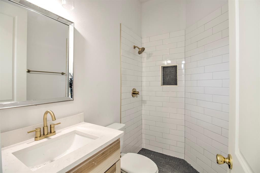 117 Mustang Springs Circle Sunset, TX 76270 - Photo 14 of 40 Full bathroom with vanity and a shower stall