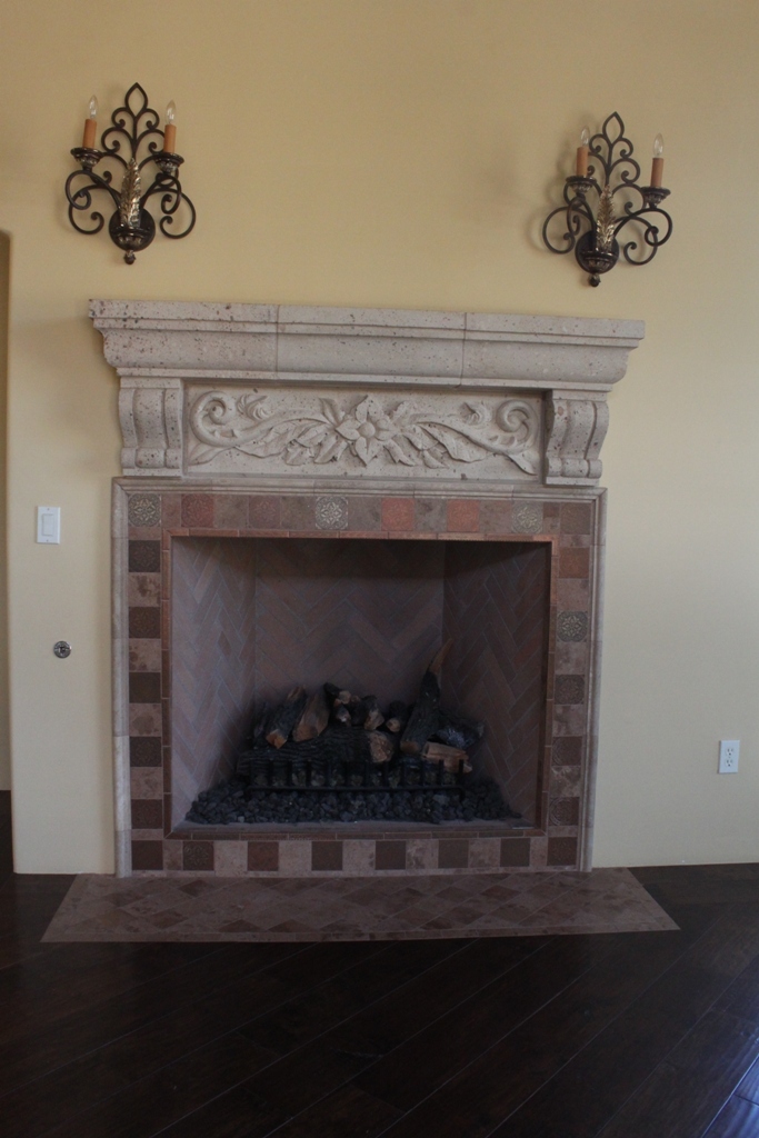 9290 East Thompson Peak Parkway, Unit 451 Scottsdale, AZ 85255 - Photo 28 of 64 Living Room Fireplace