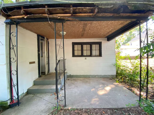 a view of a door of the house