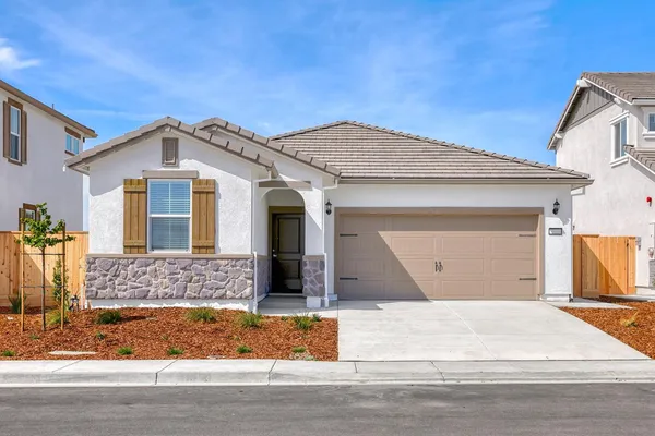 a front view of a house