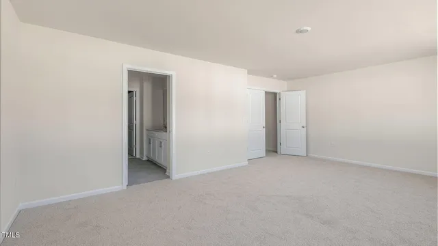 a view of an empty room