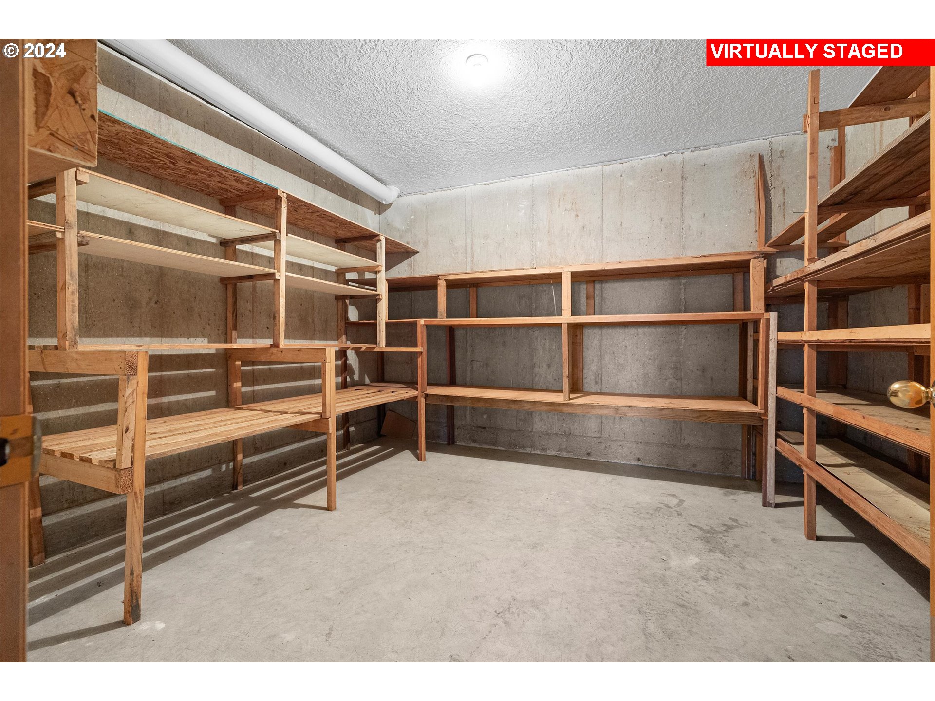 10755 Southeast 92nd Avenue Happy Valley, OR 97086 - Photo 26 of 40 a view of an empty room with wooden shelves