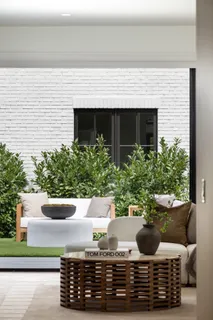 a view of outdoor sitting space