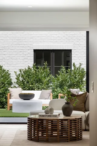 a view of outdoor sitting space