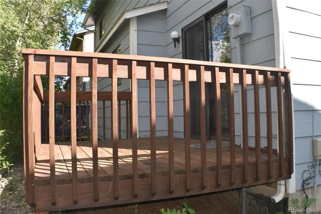 a view of a brick house with a window
