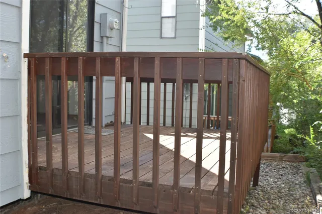 a view of a wooden fence