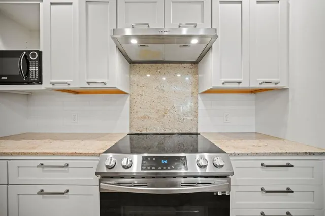 a close view of appliances