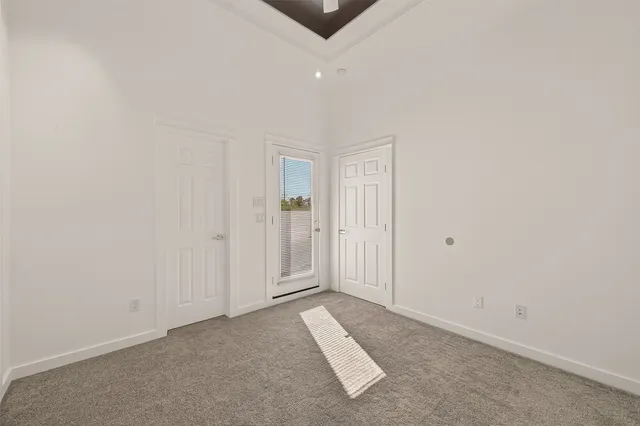 a view of livingroom with hardwood floor and white wall