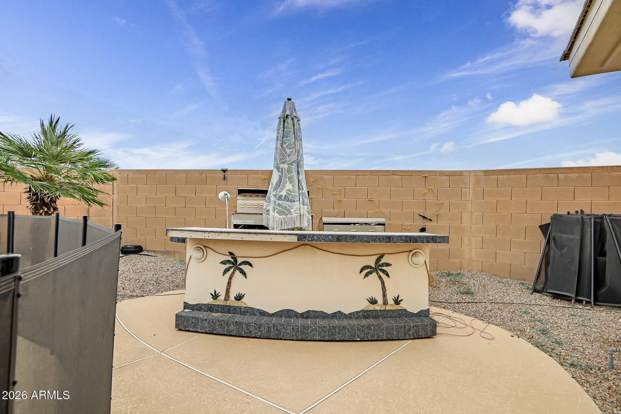 18179 West Narramore Road Goodyear, AZ 85338 - Photo 35 of 37 Backyard Kitchen Island