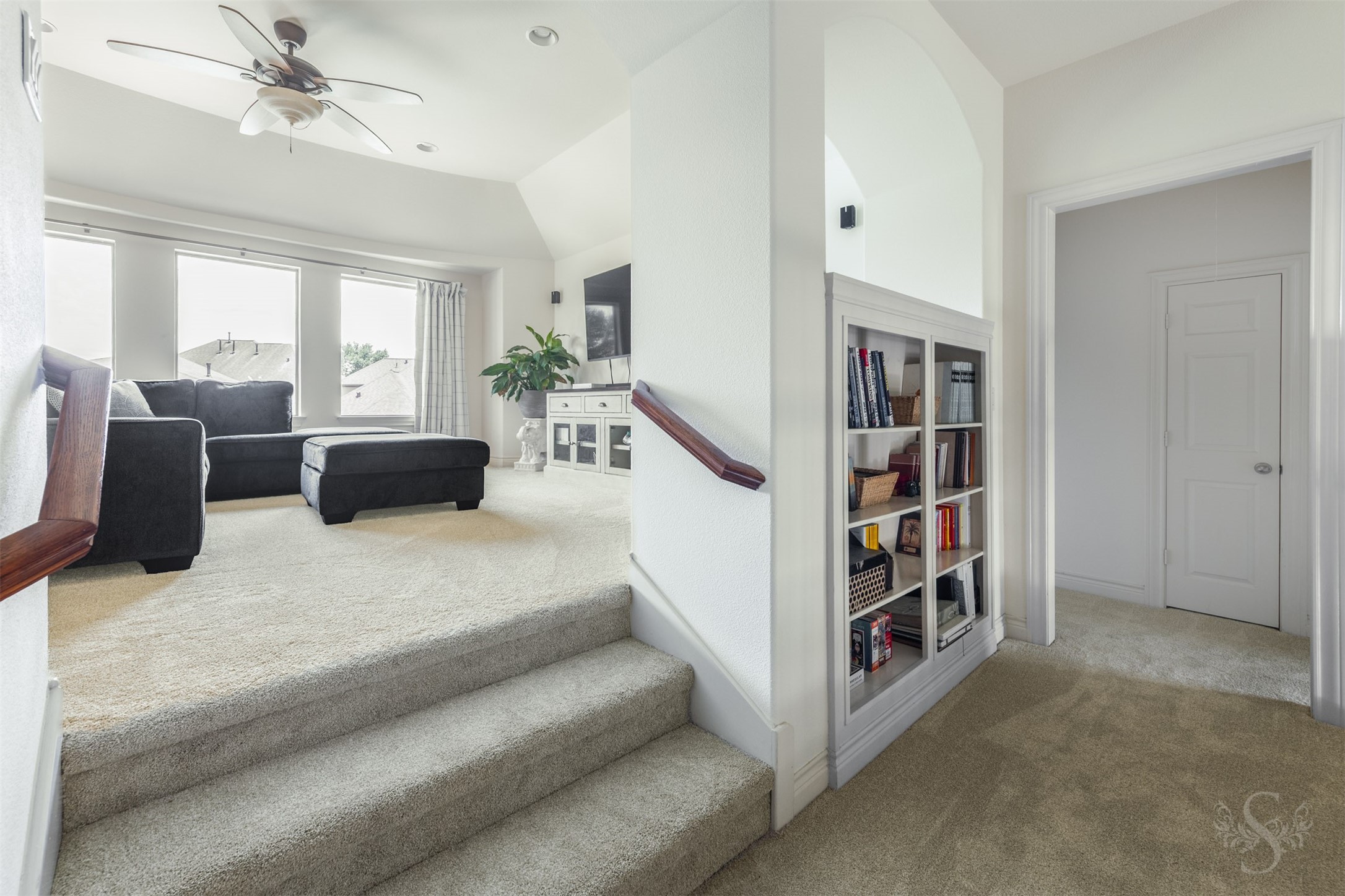 3919 Bianca Spring Lane Katy, TX 77494 - Photo 28 of 50 Game room and built-in bookshelves, located upstairs.