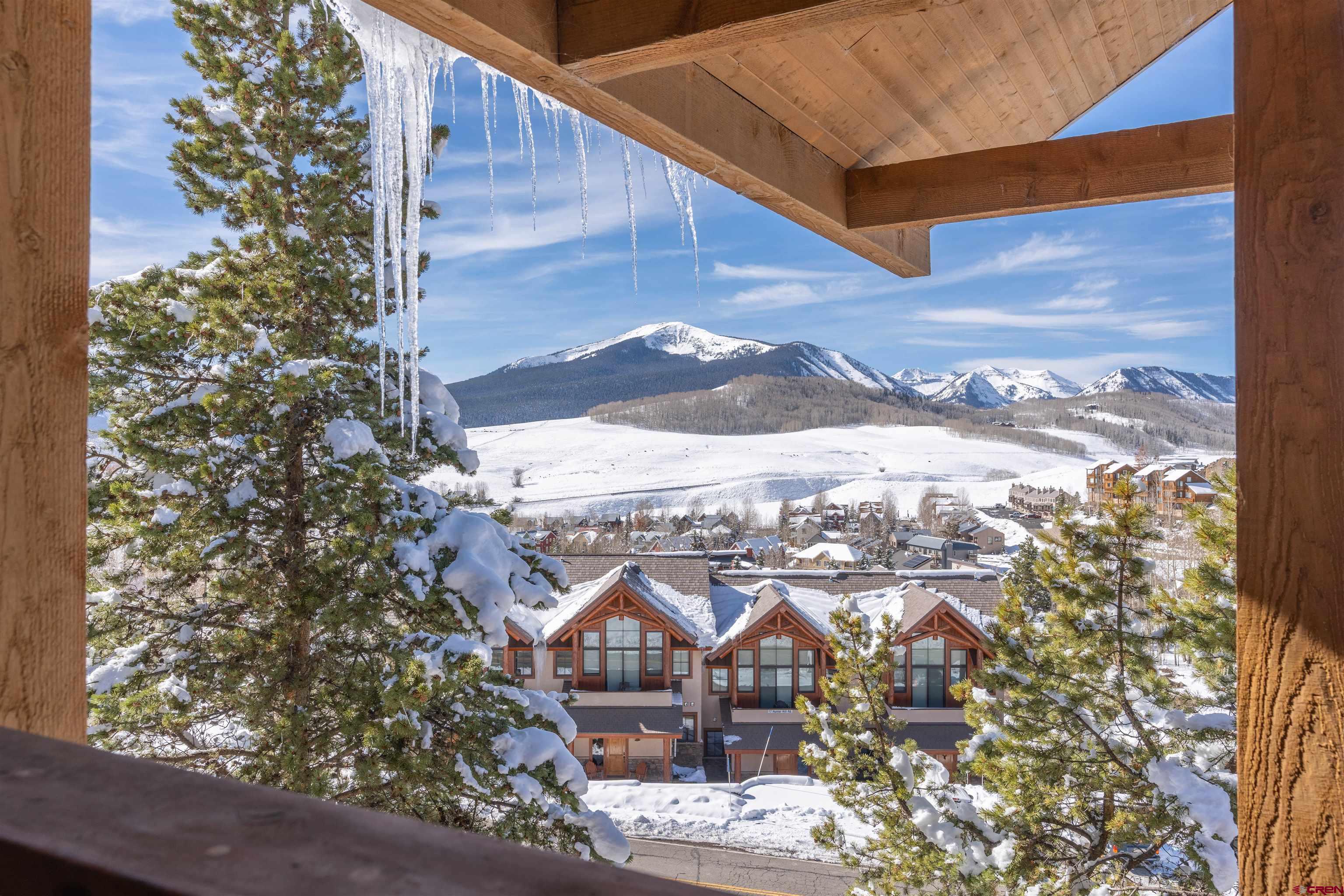 16 Hunter Hill Road, Unit K303 Crested Butte, CO 81225 - Photo 26 of 33 a view of a city from a balcony