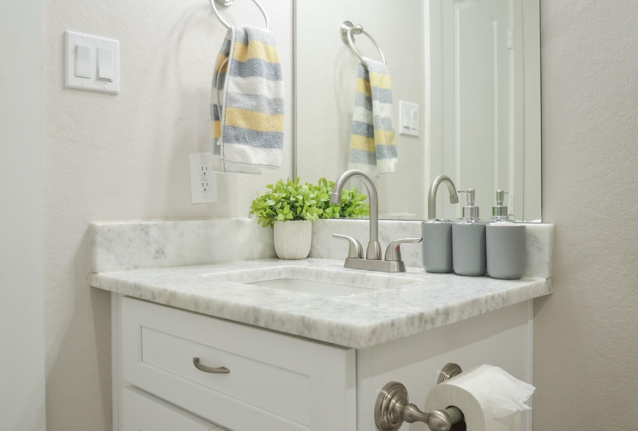 4511 Reed Road, Unit A Houston, TX 77051 - Photo 18 of 34 a close view of sink and mirror