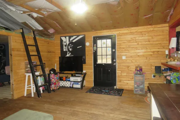 a view of storage and utility room
