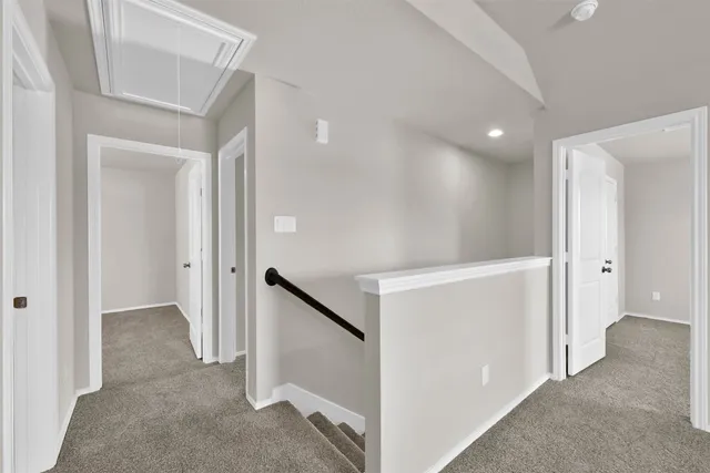 a view of a hallway with hallway