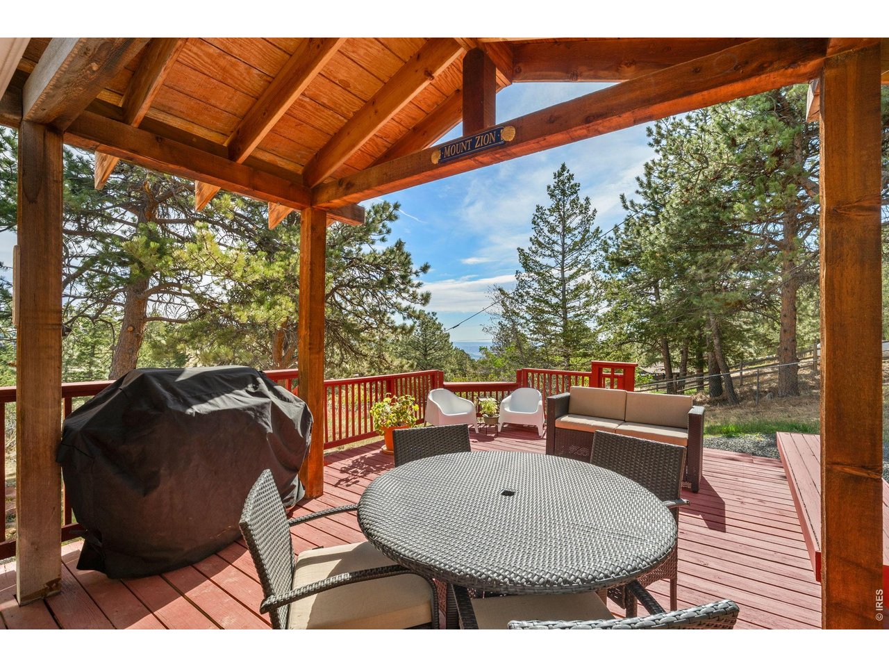 526 Brook Road Boulder, CO 80302 - Photo 12 of 41 South Facing Covered Deck Area