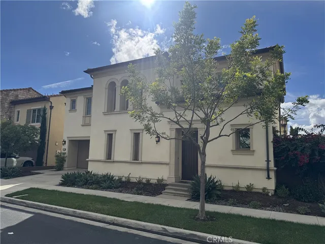 a front view of a house