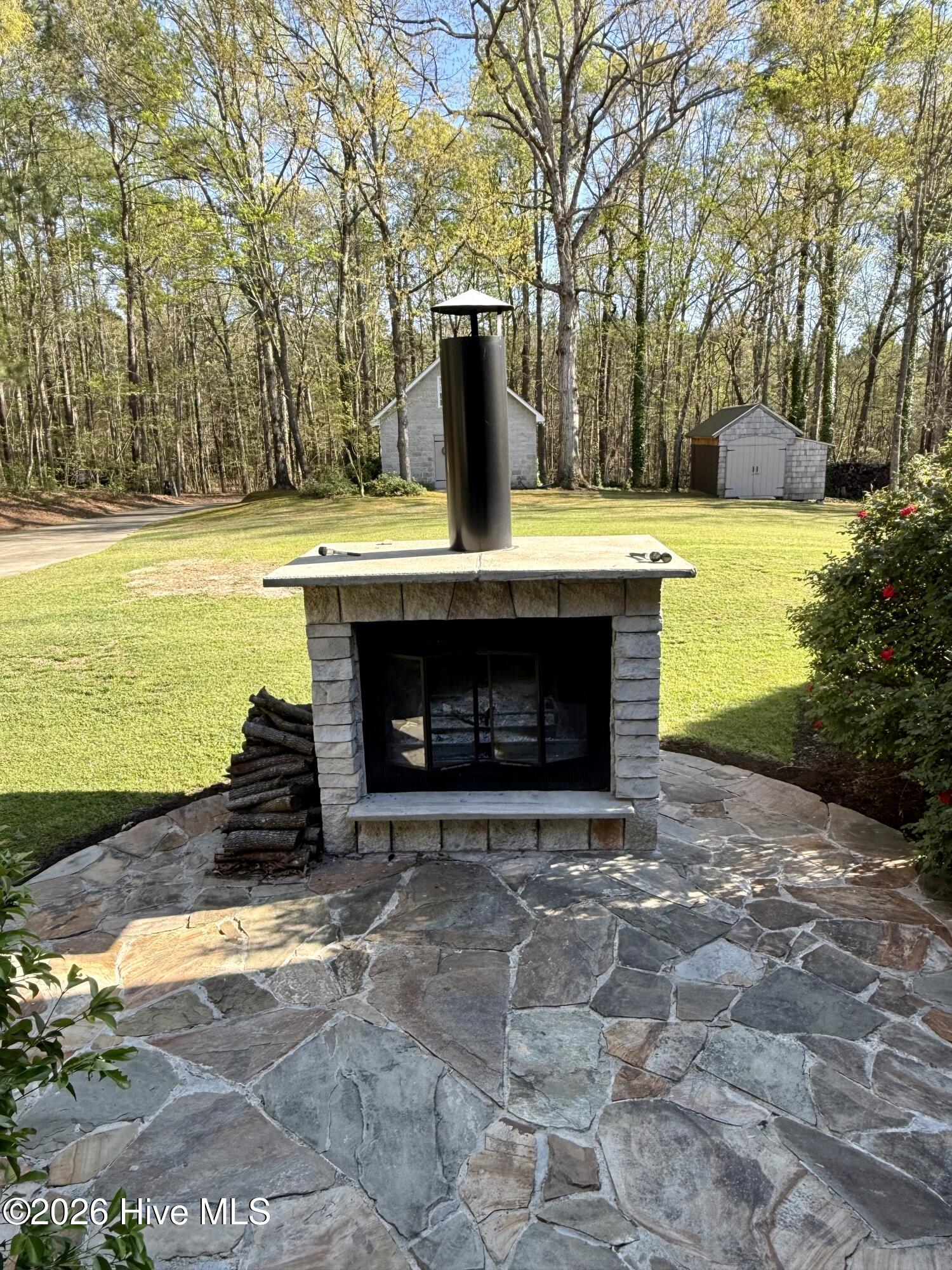 1285 Bear Grass Road Williamston, NC 27892 - Photo 33 of 130 Outdoor Woodburning Fireplace