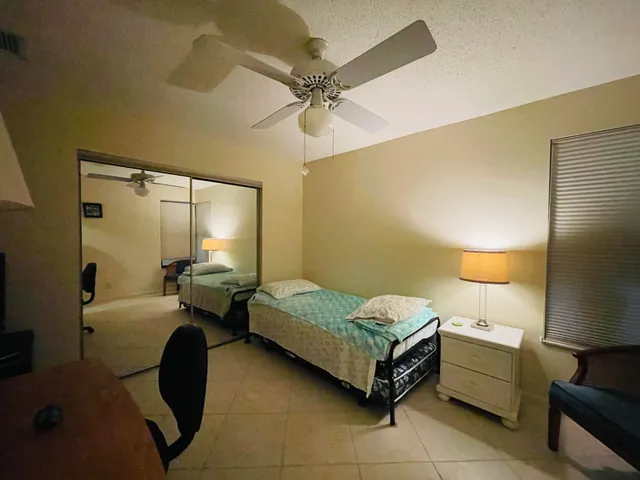 a room with a bed and a couch