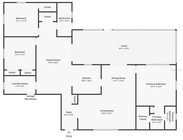 a living room with furniture and a view of kitchen