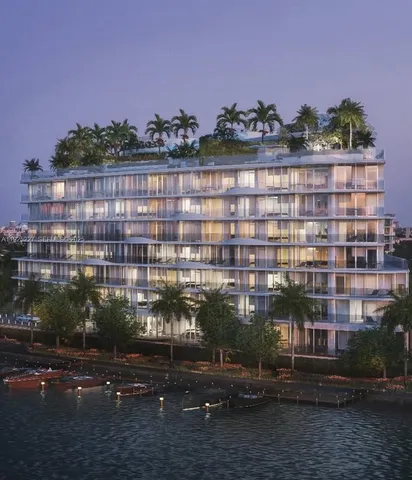 a view of a terrace with skyline