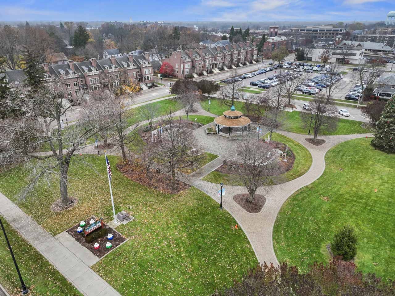 133 West Palatine Road, Unit 108 Palatine, IL 60067 - Photo 37 of 37 an aerial view of residential house with outdoor space