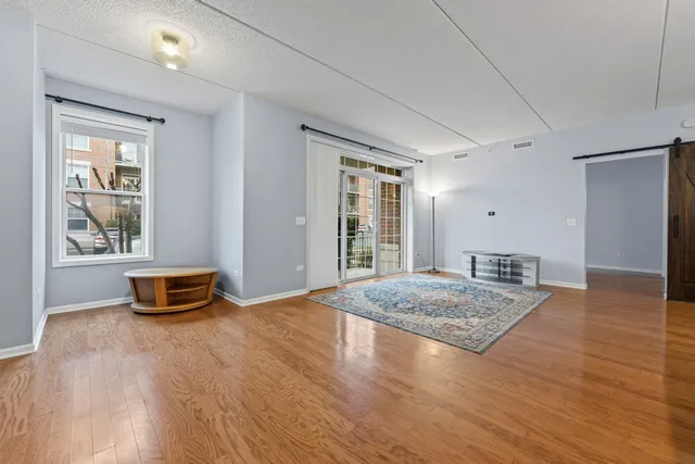 a view of an empty room and window