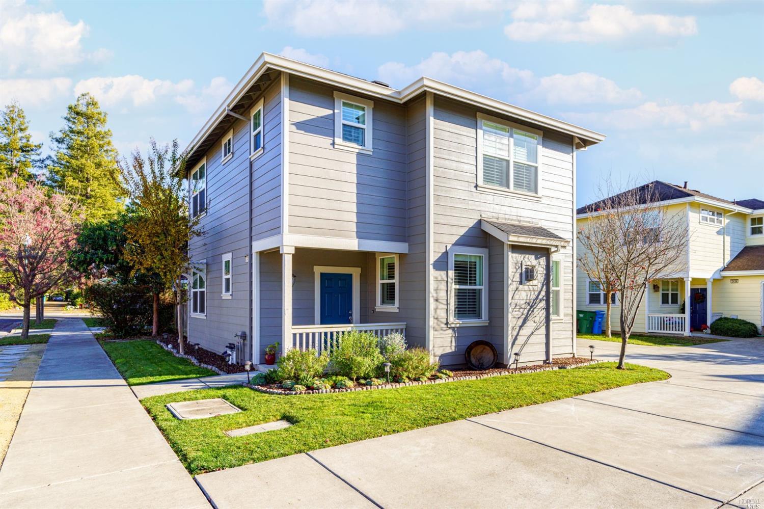 2416 Prairie Lane Santa Rosa, CA 95403 - Photo 1 of 1 a front view of a house with a garden and plants