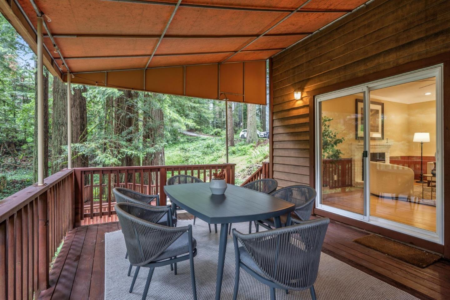 13872 Silver Sky Way Woodside, CA 94062 - Photo 63 of 78 a view of chair and table in the balcony