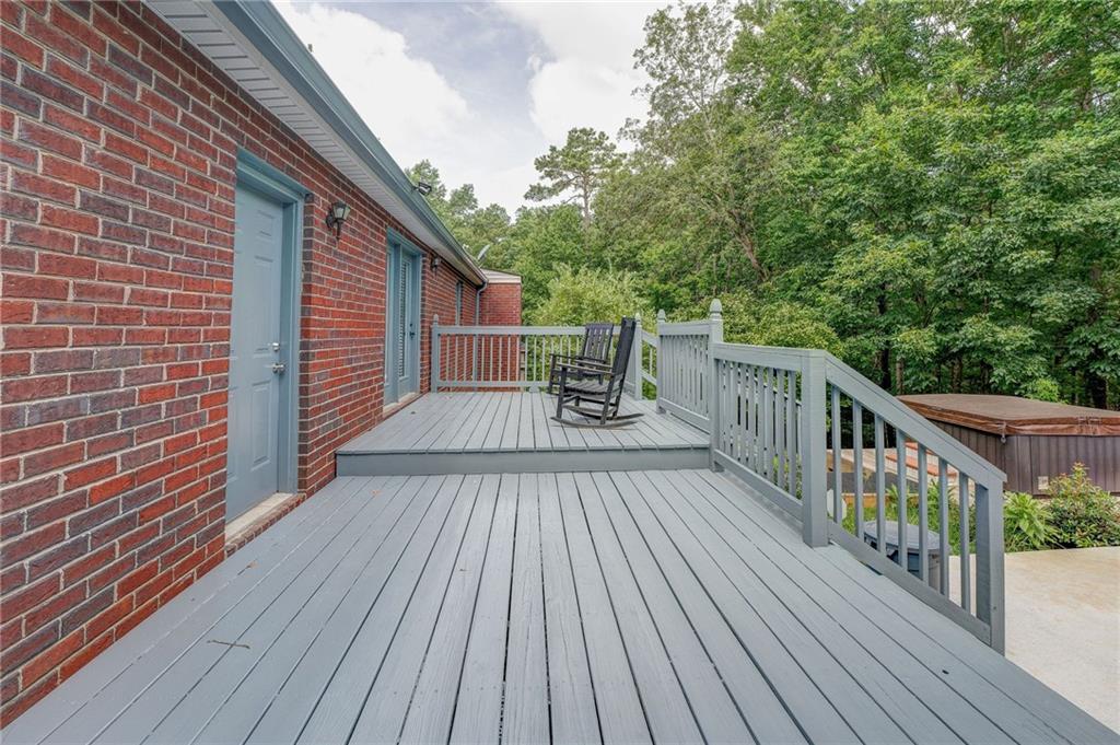41 Summit Ridge Drive Southeast Cartersville, GA 30120 - Photo 24 of 43 a view of deck with wooden floor and fence