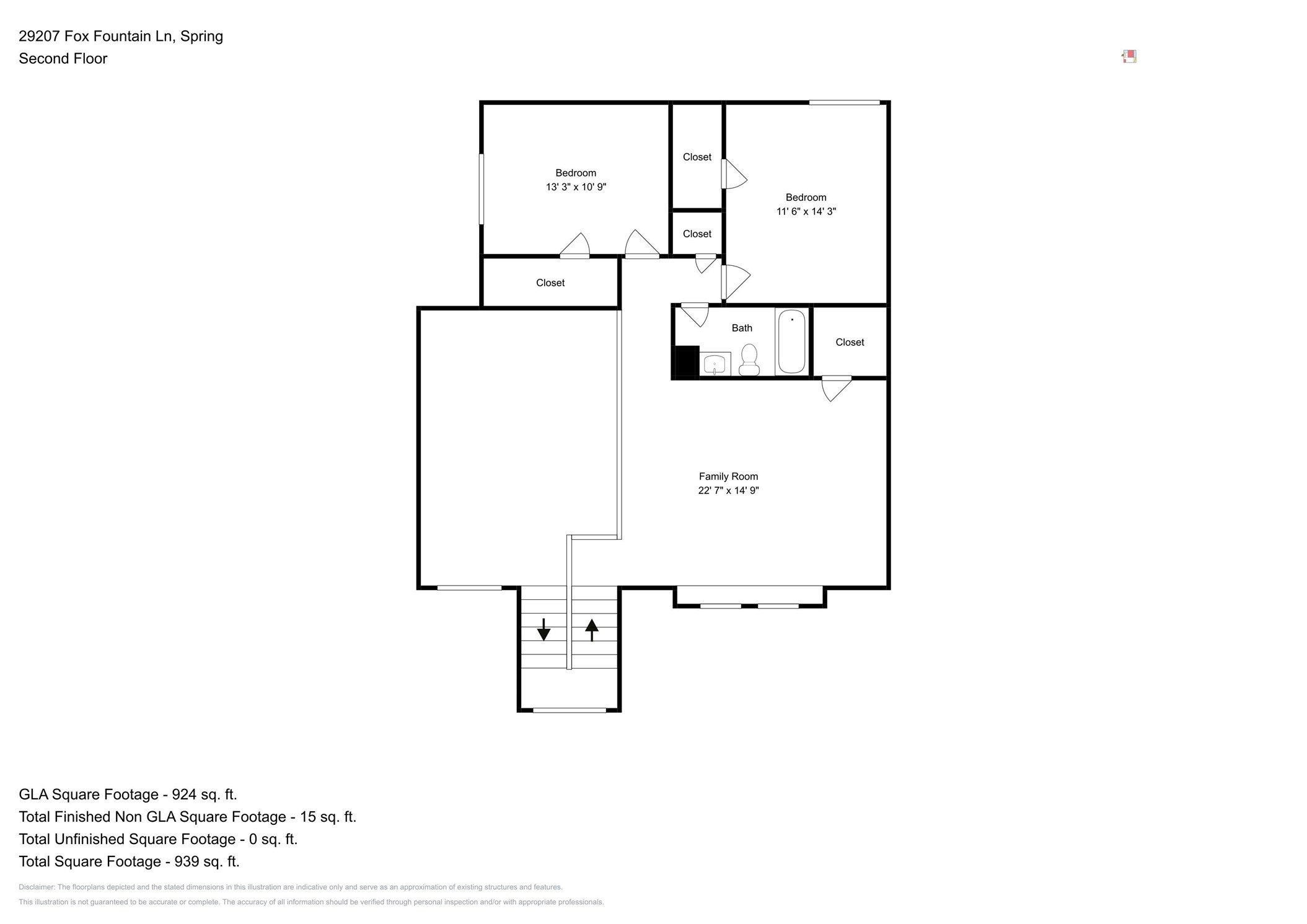 29207 Fox Fountain Lane Spring, TX 77386 - Photo 24 of 24 a picture of a floor plan