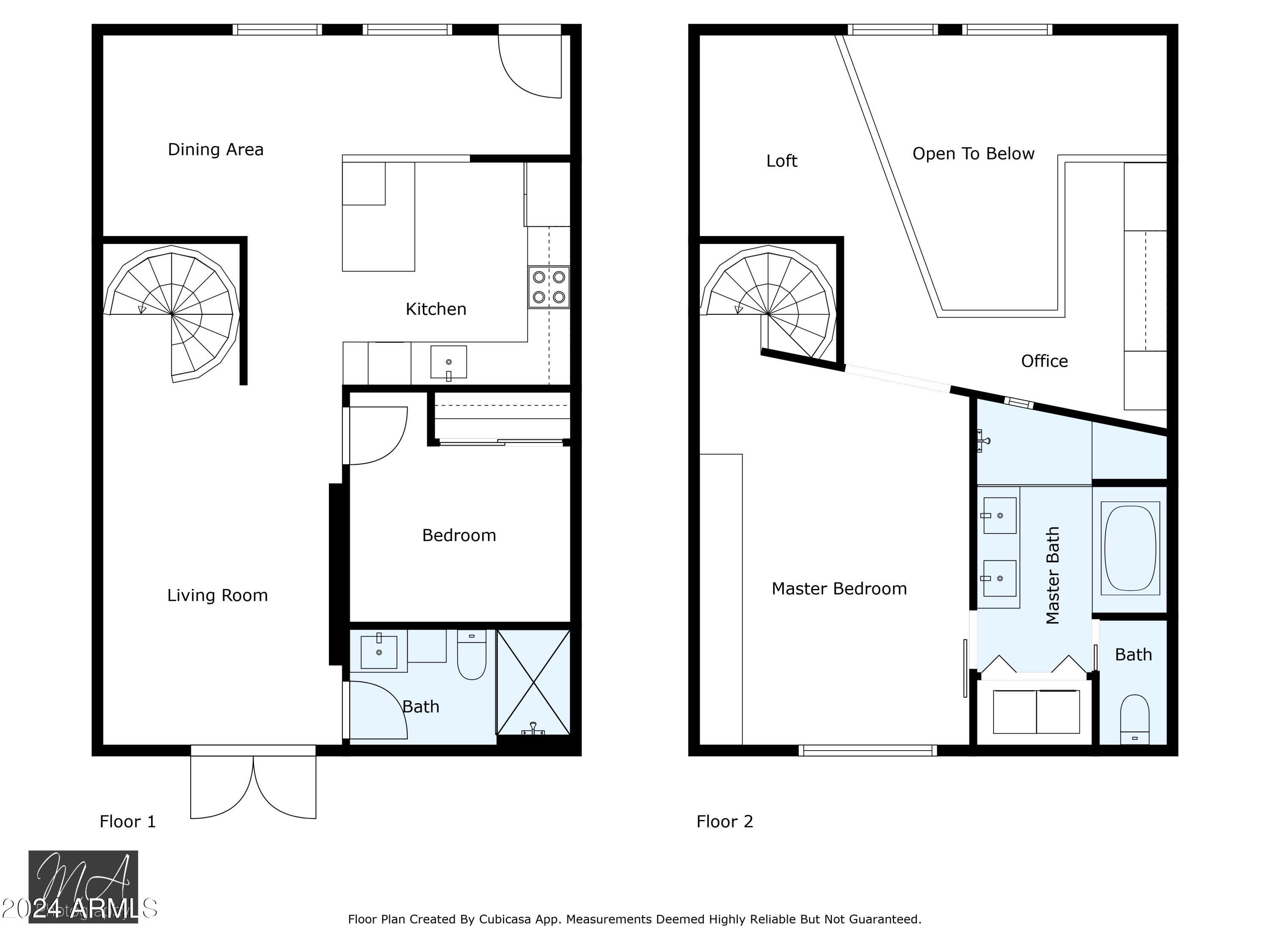 385 West Pierson Street, Unit B3 Phoenix, AZ 85013 - Photo 32 of 32 Remodeled Floorplan