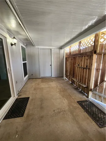 a view of an empty room