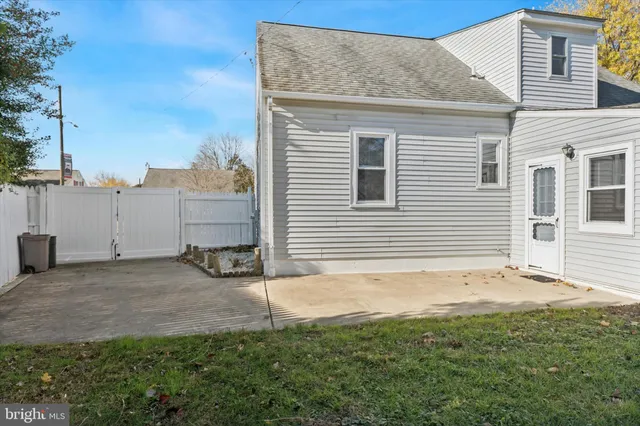 a backyard of a house