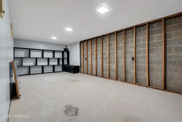 a view of a park with tree s